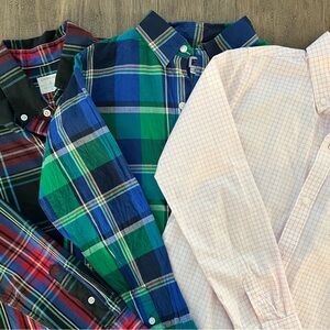 Boys Plaid and Checkered Shirts - Multicolor- size 8 (Jcrew/ Janie & Jack)